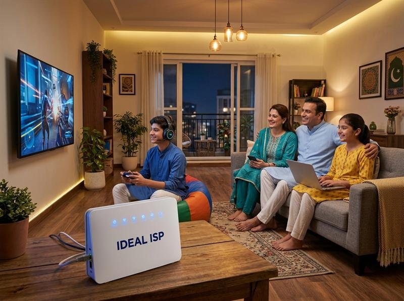 IDEAL ISP Fiber Internet Packages for Family & Gamers